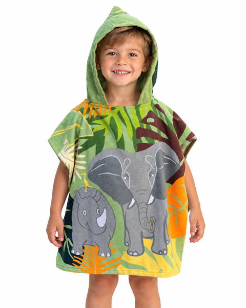 Cap de bain 59×55 cm motif animaux Le Comptoir de la Plage – 100 % coton