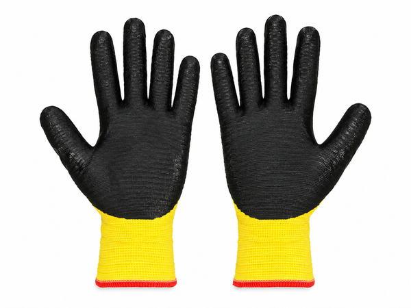 Gants de protection Pruspol jaune et noir