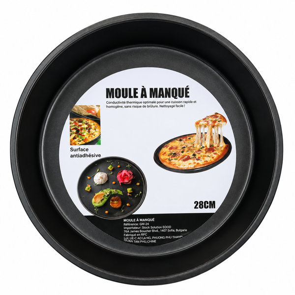 Moule à manqué – 28 cm Surface antiadhésive