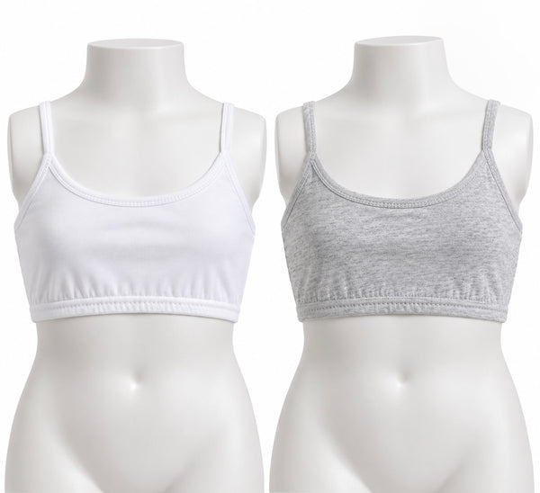 Brassière Fille Fun Time Blanc/Gris