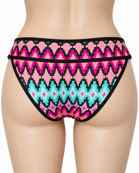 Bas maillot de bain à motifs ethniques multicolores Ardène Swim