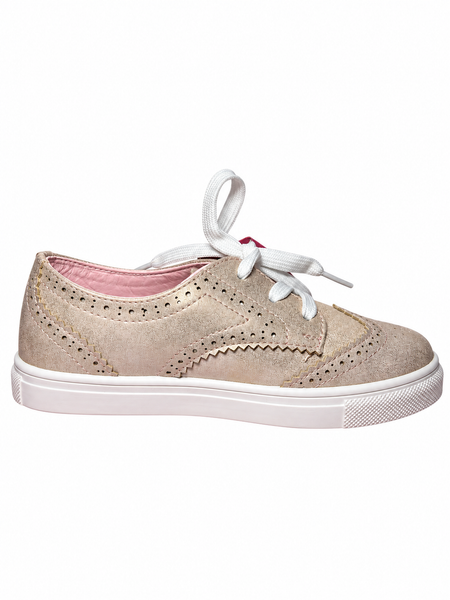 Chaussure enfant Lovely Skull rose doré fille