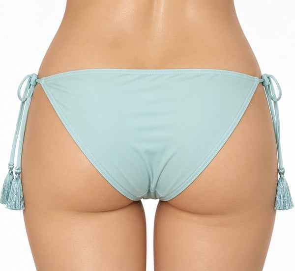 Bas maillot de bain bleu ciel bordure texturée – Ardène Swim
