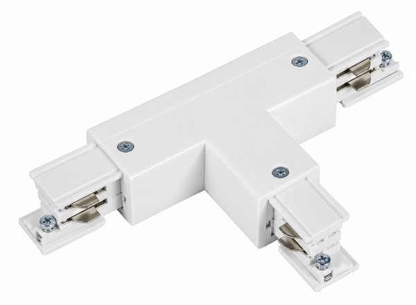 Connecteur T-Gauche pour Rail – Vision-EL – Blanc – 220-240V