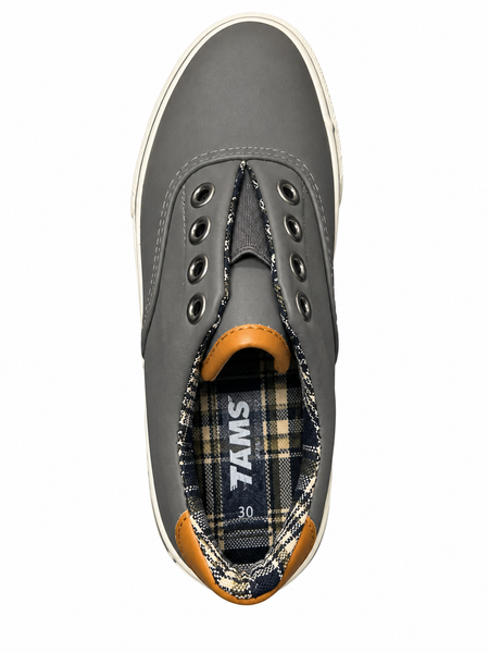 Baskets chaussures sans lacet Tams slip-on Grise garçon