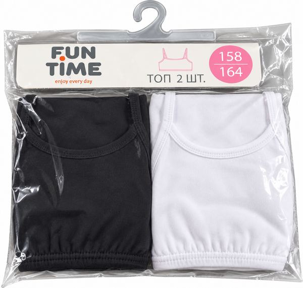 Brassière Fille Fun Time Blanc/Gris