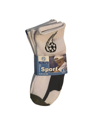 5 Paires de chaussettes sport Nan Tong enfant