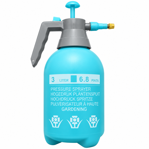 Pulvérisateur à pression portable 3,0 L (6,8 Pints) — Arrosoir de jardin pour plantes, fleurs et nettoyage