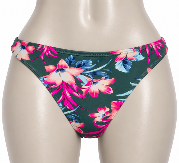 Bas maillot de bain kaki à motif floral Ardène Swim