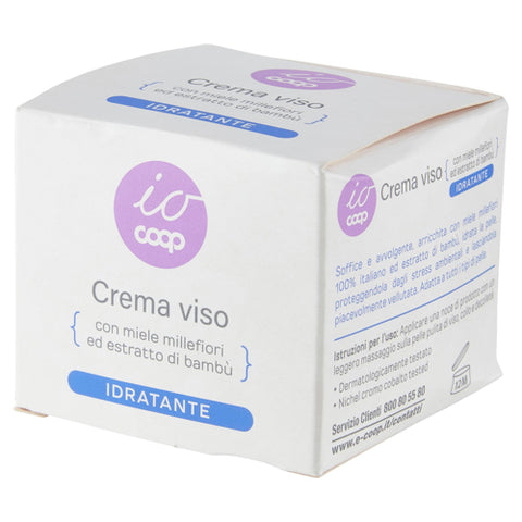 Crème Hydratante Visage IO COOP au Miel de Millefleurs et a L'Extrait de Bambou