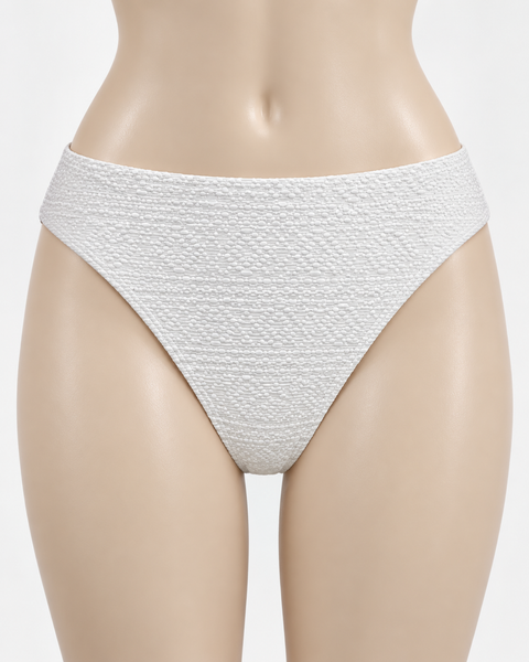 Bas maillot de bain blanc texturé Ardène Swim