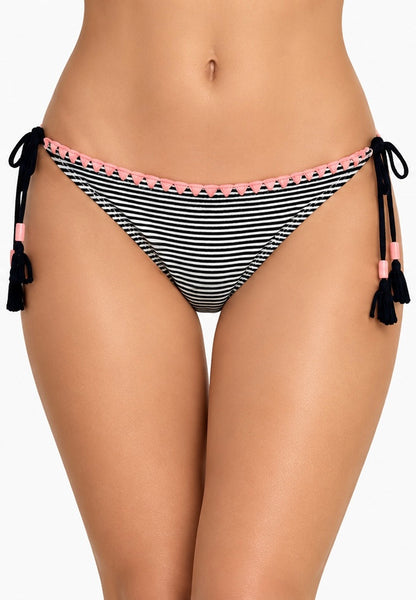 Bas maillot de bain à rayures Noir et Blanche Ardène Swim