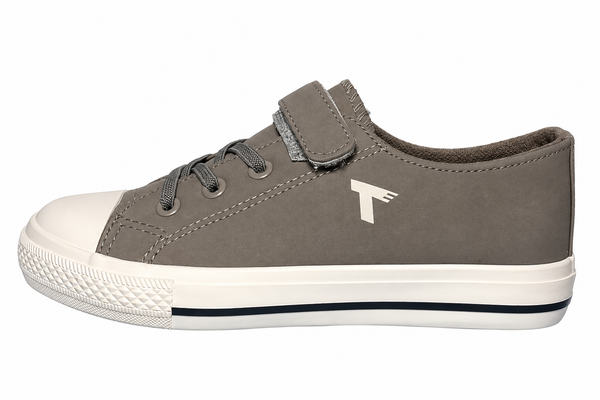 Baskets chaussures Tams Grise à scartch garçon