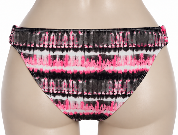 Bas maillot de bain tie-dye rose et marron Ardène Swim