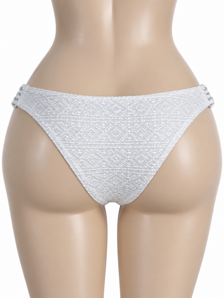 Bas maillot de bain blanc texturé Ardène Swim