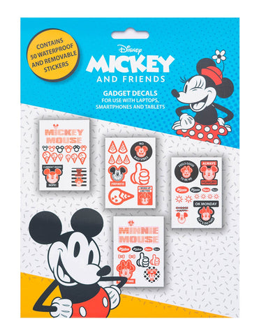 x50 autocollants Disney Mickey & Friends – Waterproof et amovibles pour téléphone, ordinateur et gadgets