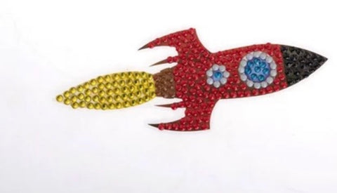 Autocollant à diamanté Craft Buddy D.I.Y motif fusée