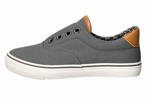 Baskets chaussures sans lacet Tams slip-on Grise garçon