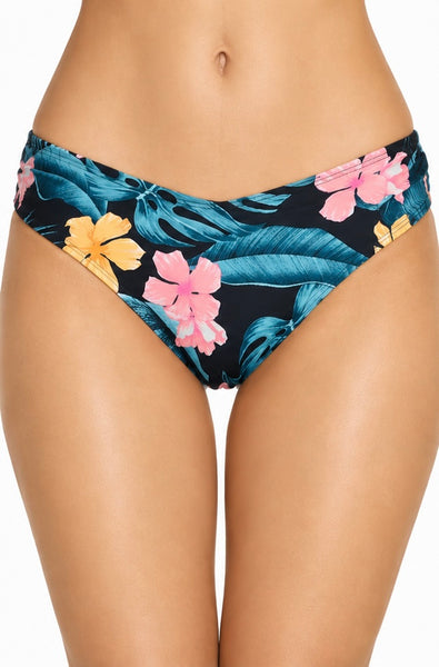 Bas maillot de bain motif floral échancré Ardène Swim