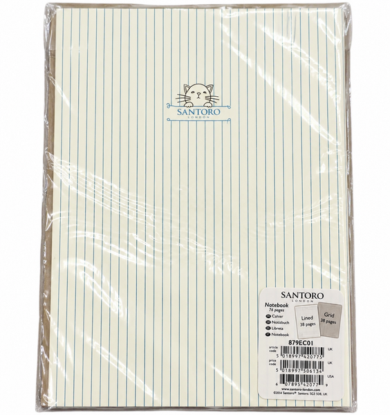 Cahier NoteBook Santoro London Félines Chat