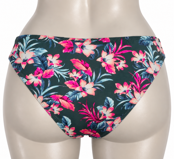 Bas maillot de bain kaki à motif floral Ardène Swim