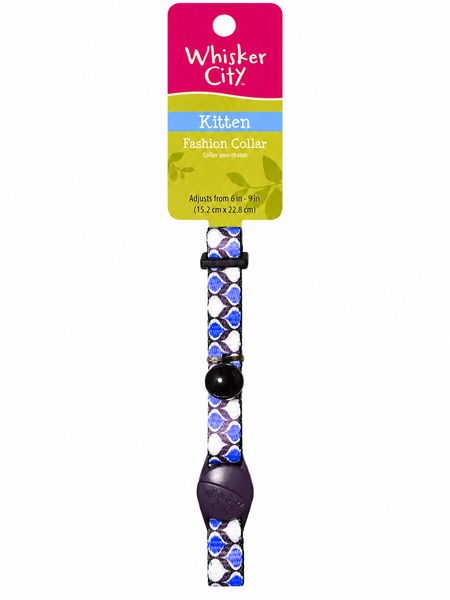 Collier Chaton à clochette Whisker City Bleu/Violet
