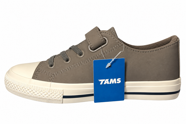 Baskets chaussures Tams Grise à scartch garçon