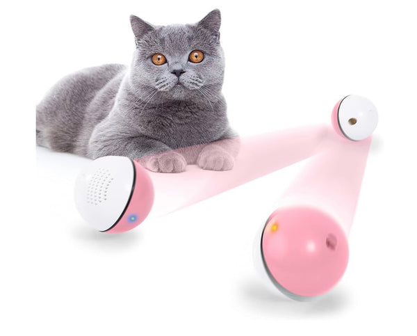 Balle interactive rose Edupet pour chat avec recharge USB