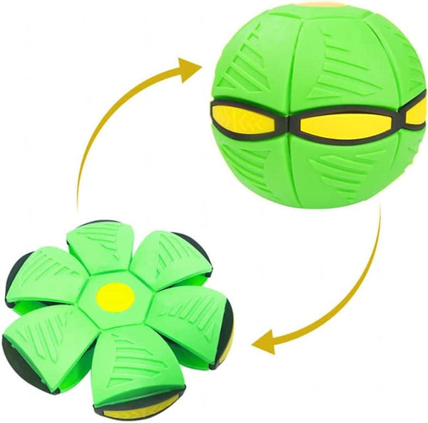 Ballon frisbee vert et jaune