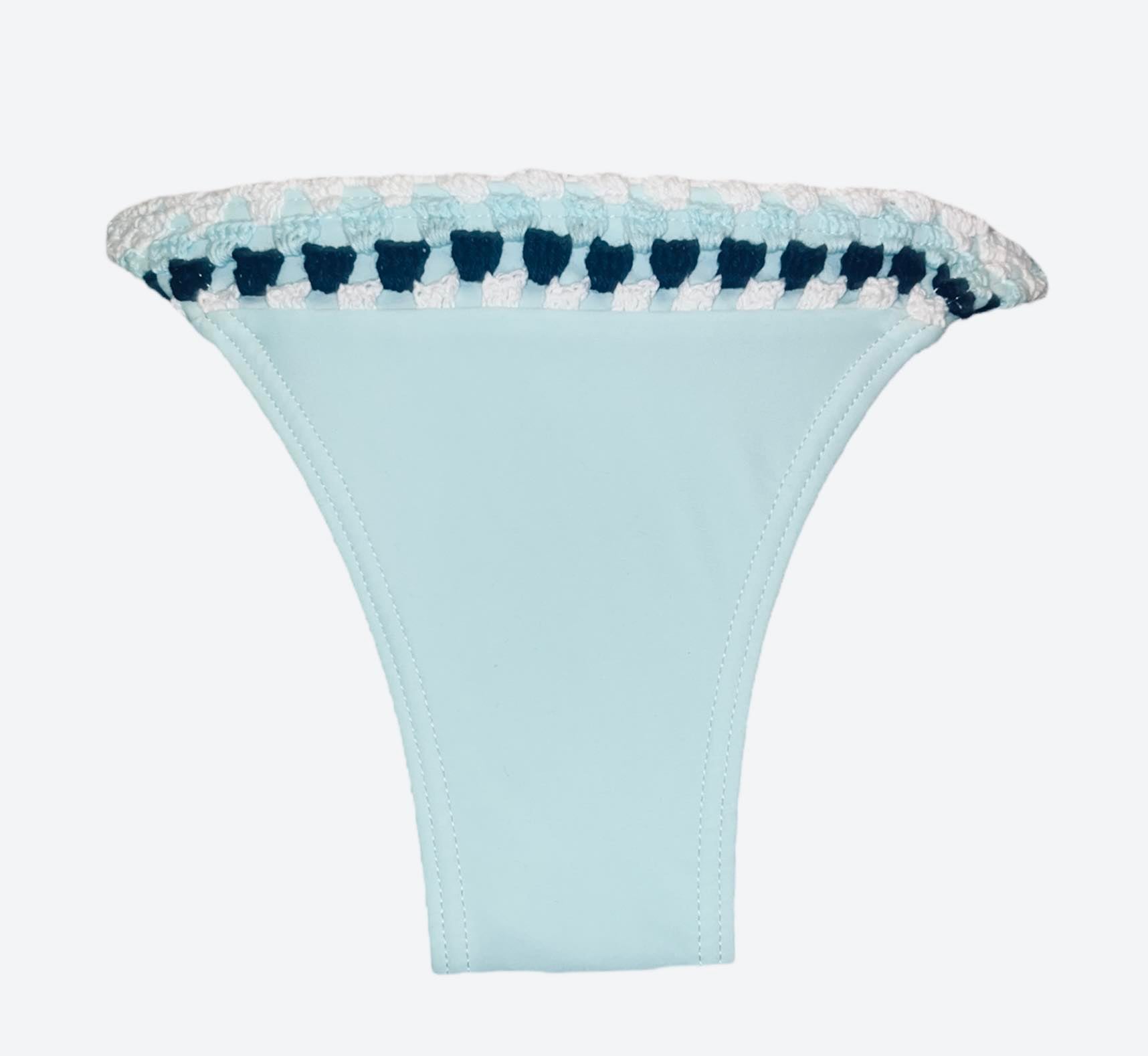 Bas maillot de bain bleu ciel bordure texturée – Ardène Swim