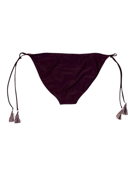 Bas maillot bain bordeaux bordure texturée rosée bordeaux Ardène swim