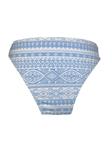 Bas maillot de bain bleu ciel motifs ethniques Ardène Swim