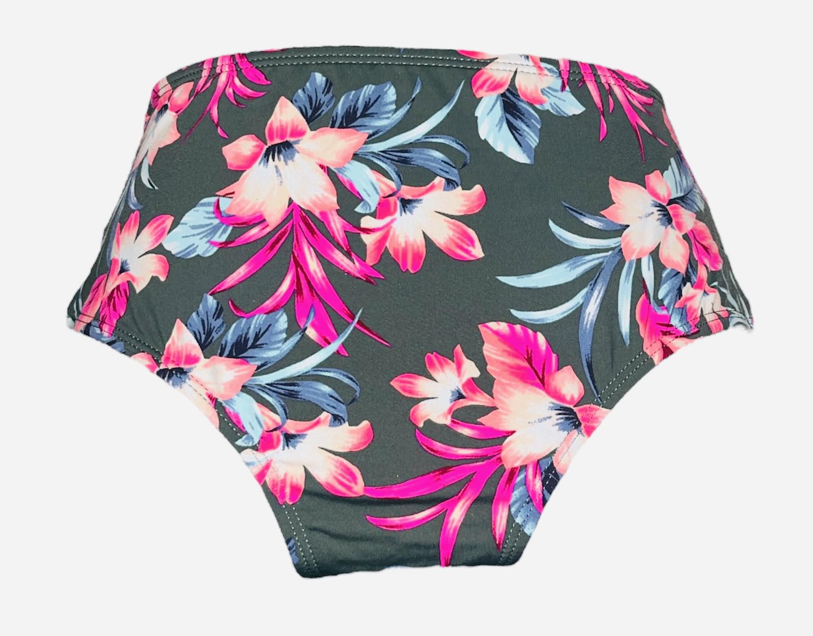 Bas maillot de bain kaki à motif floral Ardène Swim