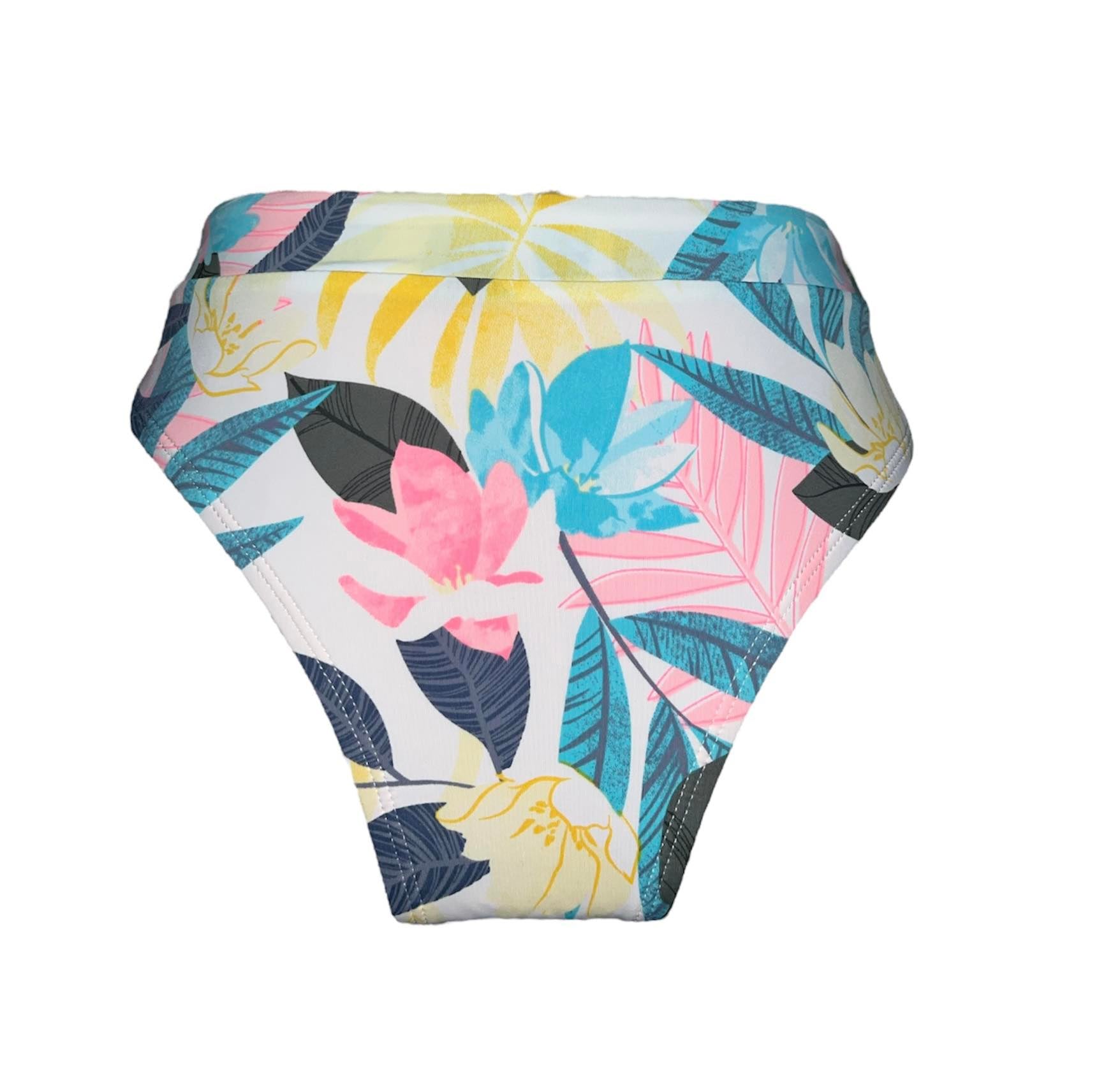 Bas maillot de bain motif floral coupe échancrée Ardène Swim