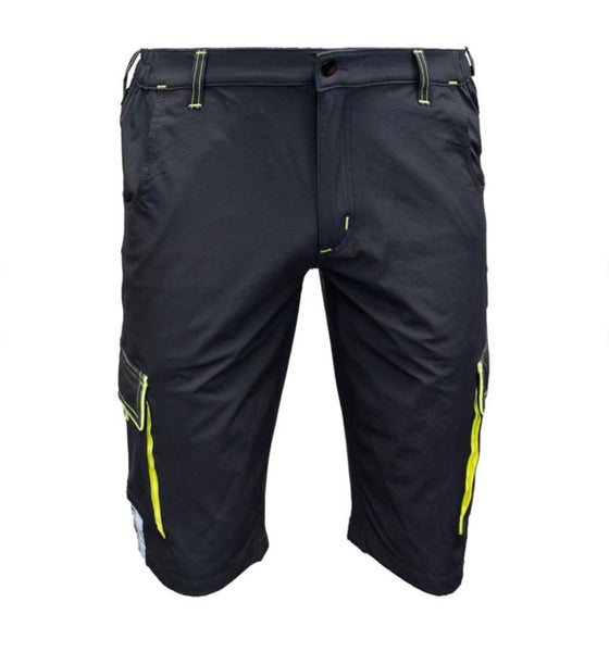 Bermuda Pro-Tech-Tor Safety Rider noir/jaune fluo