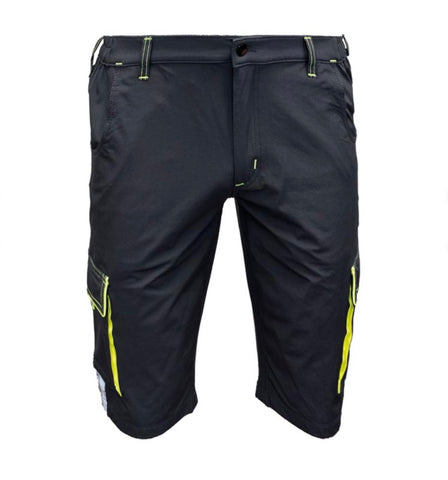 Bermuda Pro-Tech-Tor Safety Rider noir/jaune fluo