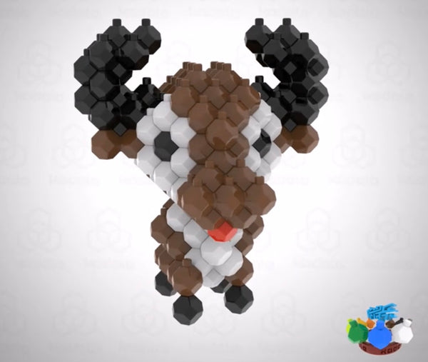 Bloc de construction Puzzle 3D Kadele Ox (Bœuf)