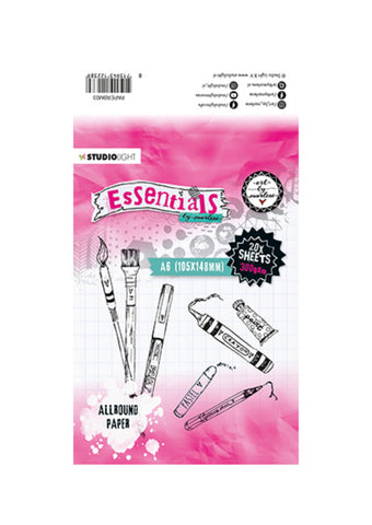 Bloc papier aquarelle A4 – Studio Light – 20 feuilles – 300 g/m²
