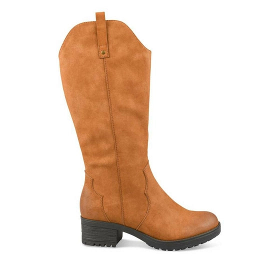 Botte Merry Scott Cognac Daim Femme