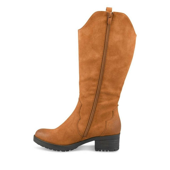 Botte Merry Scott Cognac Daim Femme