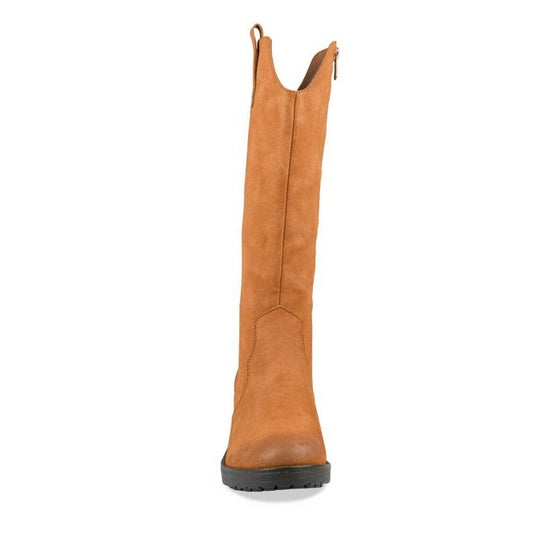 Botte Merry Scott Cognac Daim Femme