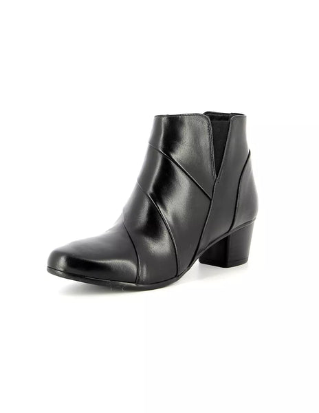 Bottines Atelier Mégis élégante Noir Cuir Véritable Intérieur Fourré