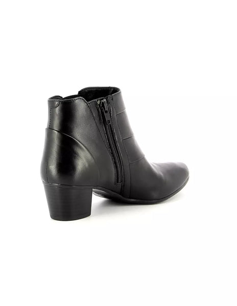 Bottines Atelier Mégis élégante Noir Cuir Véritable Intérieur Fourré