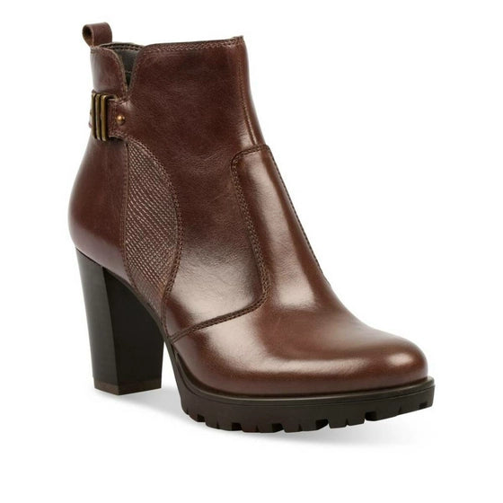 Bottines Atelier Mégis élégante Marron Cuir Véritable Femme