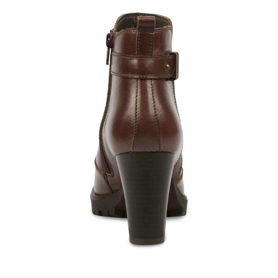 Bottines Atelier Mégis élégante Marron Cuir Véritable Femme