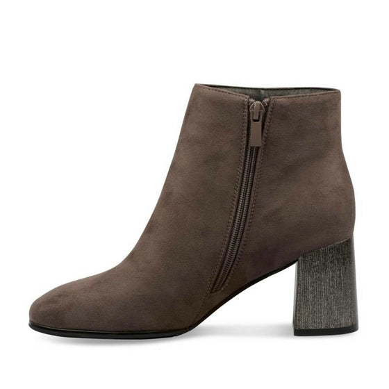 Bottines Sinéquanone Grise Daim Fermeture éclair Femme