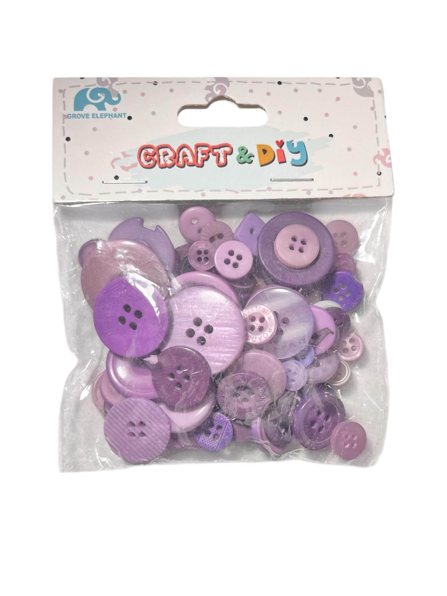 Boutons de Couture Mauve Craft&Diy