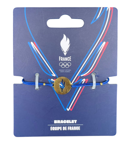 Bracelet Bleu flamme olympique – Équipe de France – Jeux Olympiques 2024