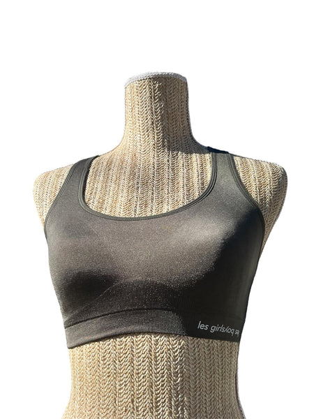 Brassière de sport e Les Girls Les Boys Vert Olive - Fille