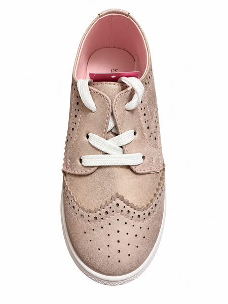 Chaussure enfant Lovely Skull rose doré fille